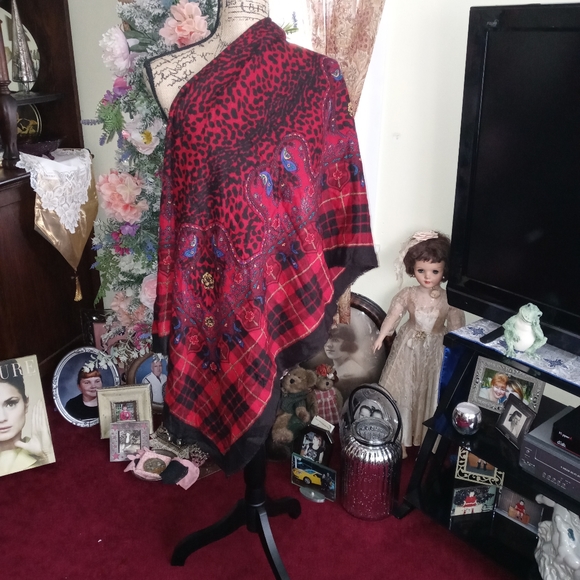 Set! Vintage Wool Coat + Scarf ❤🖤 - Picture 15 of 16